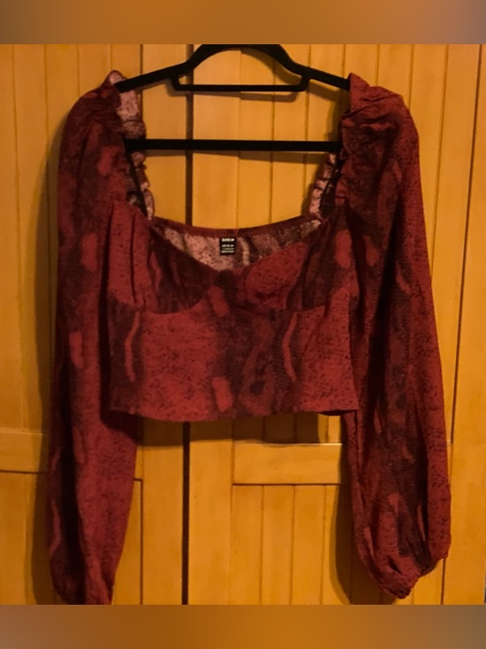 Ruffle Rouched 
Blouse  large/Shein - Picture 5 of 15